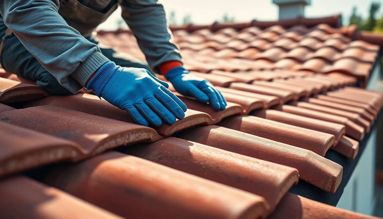 Tile roofing